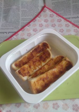 レンチンで食パンのお手軽ラスク風V14-レシピのメイン写真