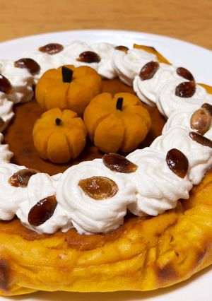 かわいい☆簡単かぼちゃチーズケーキ-レシピのメイン写真