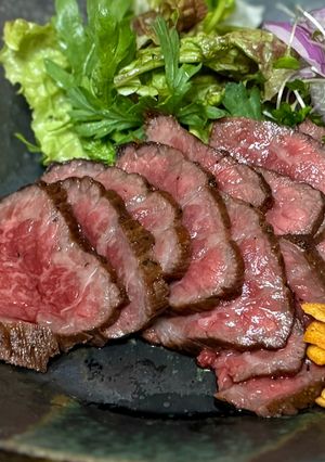 牛モモ肉タリアータ（ローストビーフ ）　-レシピのメイン写真