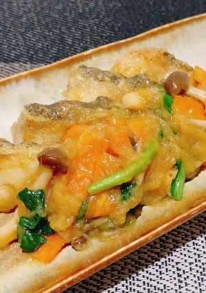 晩御飯に！鱈と彩り野菜のみぞれあんかけ-レシピのメイン写真