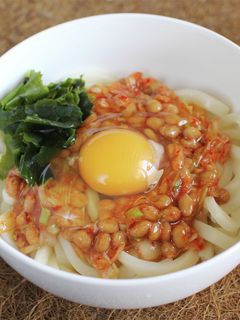 納豆キムチうどん-レシピのメイン写真