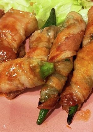 オクラの豚ロース巻き☆お弁当にも◎-レシピのメイン写真