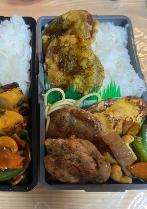 男子満足〜山賊焼き〜メンズ弁当　芋天入り-レシピのメイン写真