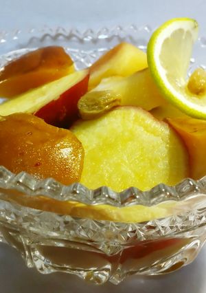 さつま芋とリンゴのレモン煮　砂糖無し-レシピのメイン写真