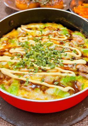 オープンオムレツ⑧♪お好み焼き風-レシピのメイン写真