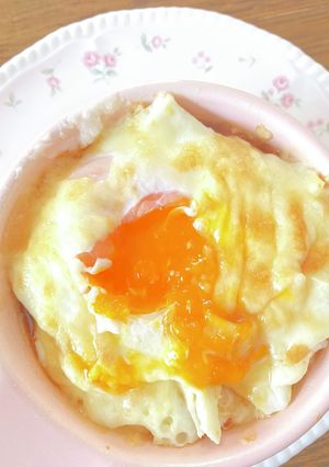 とろーり半熟卵のチーズ餅　-レシピのメイン写真
