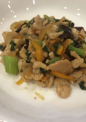 青梗菜と鶏肉の中華炒め-レシピのメイン写真