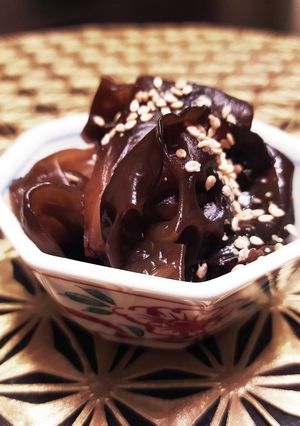 キクラゲの甘辛麺つゆ炒め-レシピのメイン写真