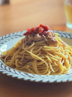 梅バターパスタ-レシピのメイン写真