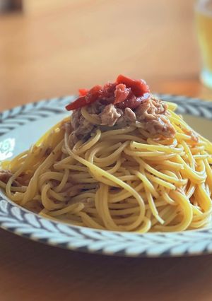 梅バターパスタ-レシピのメイン写真