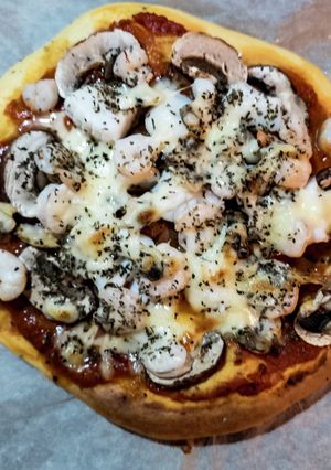 筋トレ減量用HBで高タンパクのピザ生地-レシピのメイン写真