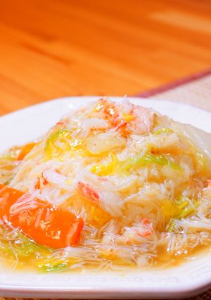 毛ガニと白菜の中華丼-レシピのメイン写真