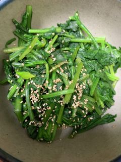 菊菜とほうれん草のお浸し-レシピのメイン写真