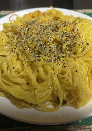 スパゲティ・カボチャナーラ-レシピのメイン写真
