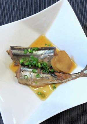 秋刀魚のほうじ茶煮-レシピのメイン写真
