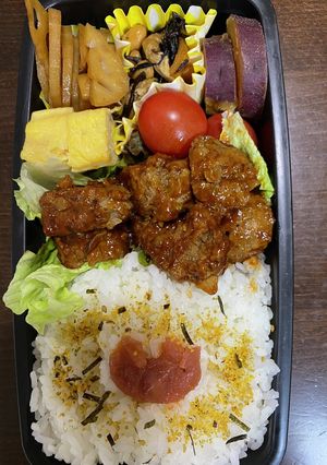 頑張るパパへ㉕ハンバーグ弁当-レシピのメイン写真