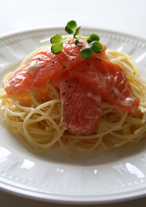 生サーモンのさっぱりクリームパスタ☆-レシピのメイン写真