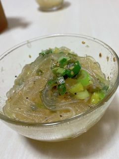 ねぎ塩春雨サラダ-レシピのメイン写真