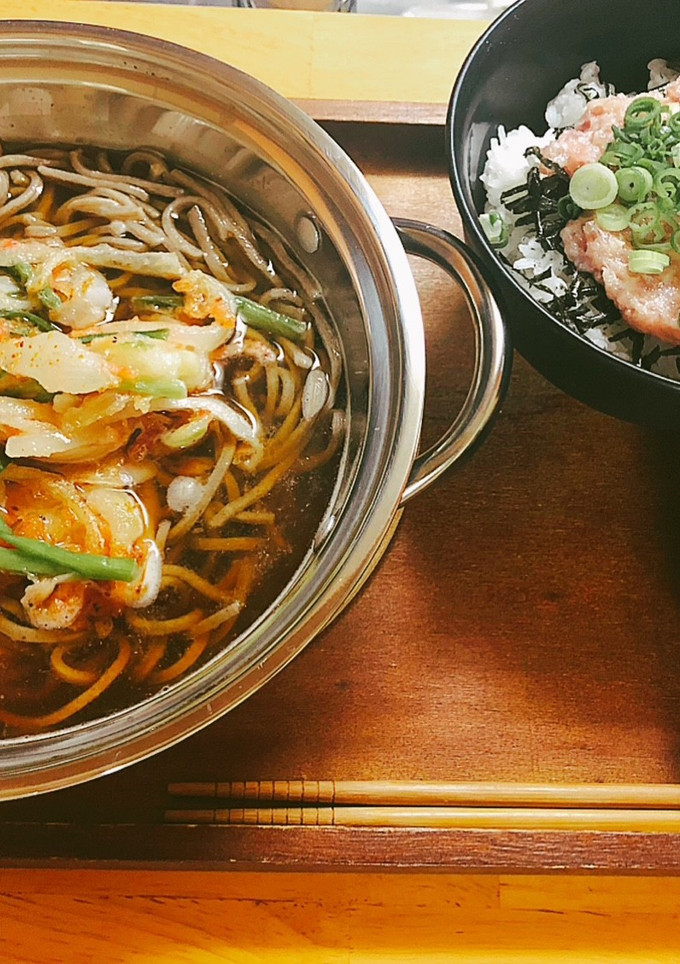 かき揚げ蕎麦定食-レシピのメイン写真
