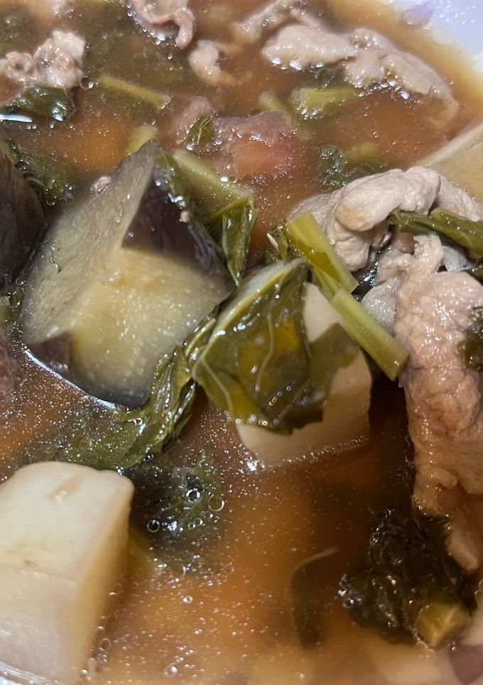 大根と茄子と豚肉の煮物-レシピのメイン写真