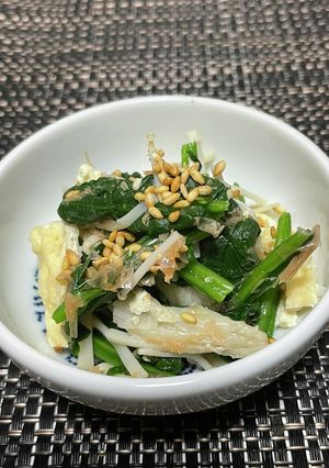 ほうれん草とえのきのサッと和えおつまみ-レシピのメイン写真