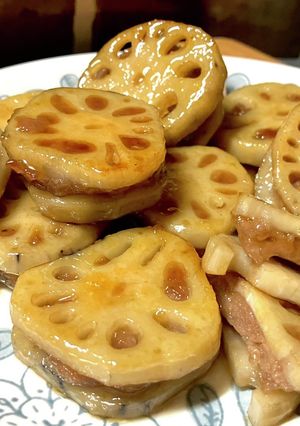 レンコンの挟み焼き-レシピのメイン写真