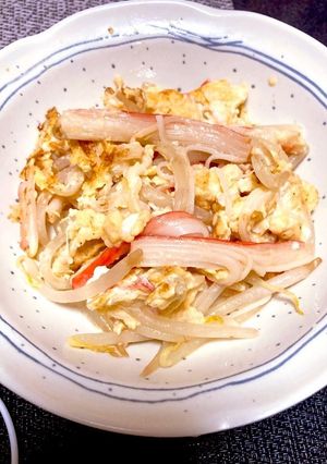 かにかまたまごもやし-レシピのメイン写真