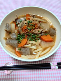 簡単☆お手軽豚汁うどん♩-レシピのメイン写真