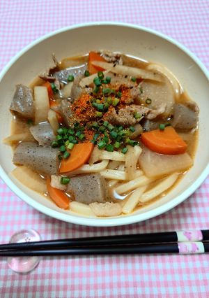 簡単☆お手軽豚汁うどん♩-レシピのメイン写真