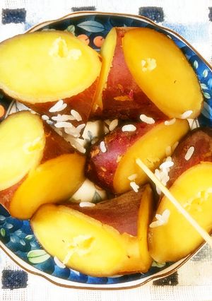 炊飯と一緒に❤ちょっと大きな蒸し芋^^♪-レシピのメイン写真
