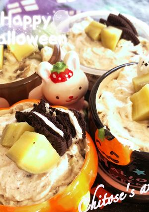 【秋の味覚入り】レアチーズdeハロウィン-レシピのメイン写真
