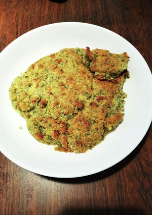 納豆と絹豆腐のグリルお好み焼き-レシピのメイン写真
