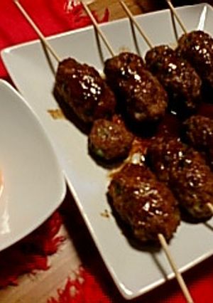 豚ひきで簡単甘ウマ　焼鳥屋さん風　つくね-レシピのメイン写真