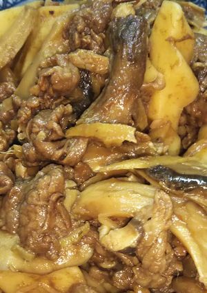 ちくわぶ、牛肉、きのこのしぐれ煮-レシピのメイン写真