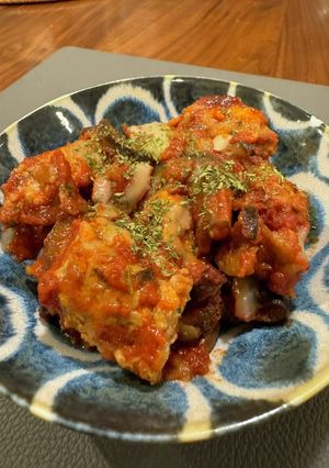 適当サルシッチャとなすのトマトソース煮込-レシピのメイン写真