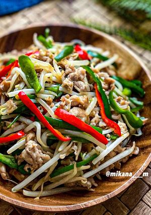 もやしと豚こまで青椒肉絲風♡中華炒め-レシピのメイン写真