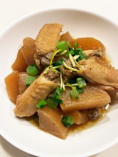 手羽中と大根の甘辛煮(圧力鍋)-レシピのメイン写真