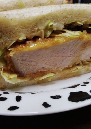 厚切りロース豚カツの満点カツサンド-レシピのメイン写真