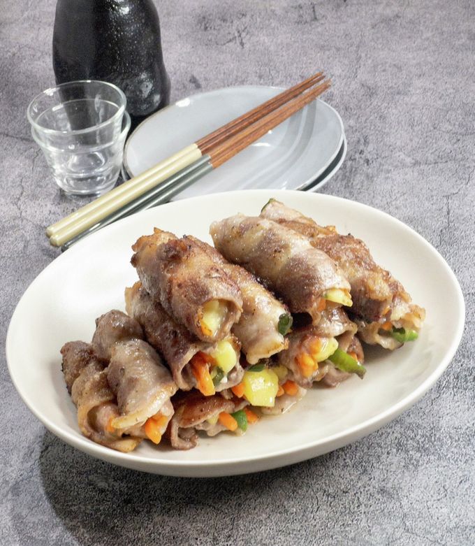 野菜の肉巻き（じゃが芋・人参・ピーマン）-レシピのメイン写真