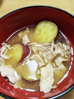 さつまいもの味噌汁-レシピのメイン写真
