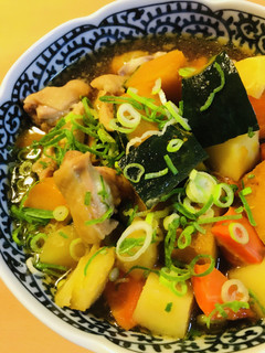 時間差煮●鶏もも肉とかぼちゃ&根菜の甘煮-レシピのメイン写真