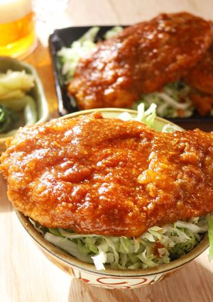 米粉でザクザク☆味噌カツ-レシピのメイン写真