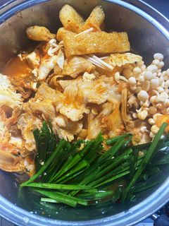 手作りスープのキムチ鍋 締めはラーメン-レシピのメイン写真
