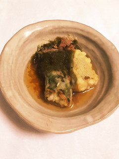万願寺とうがらしと餅の揚げ浸し-レシピのメイン写真