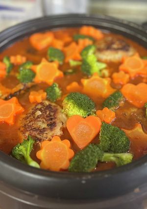 パーティーにも！煮込み豆腐ハンバーグ！-レシピのメイン写真