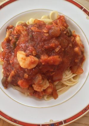 えびのトマトソースパスタ-レシピのメイン写真