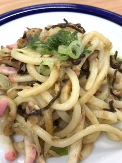 塩ふき昆布焼きうどん-レシピのメイン写真