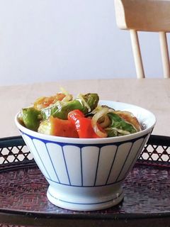 厚揚げとピーマン丼★南蛮漬け★朝食ランチ-レシピのメイン写真