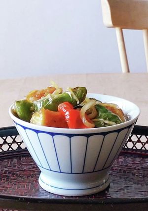 厚揚げとピーマン丼★南蛮漬け★朝食ランチ-レシピのメイン写真