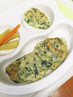 【離乳食】つかみ食べ 豆腐おやき-レシピのメイン写真